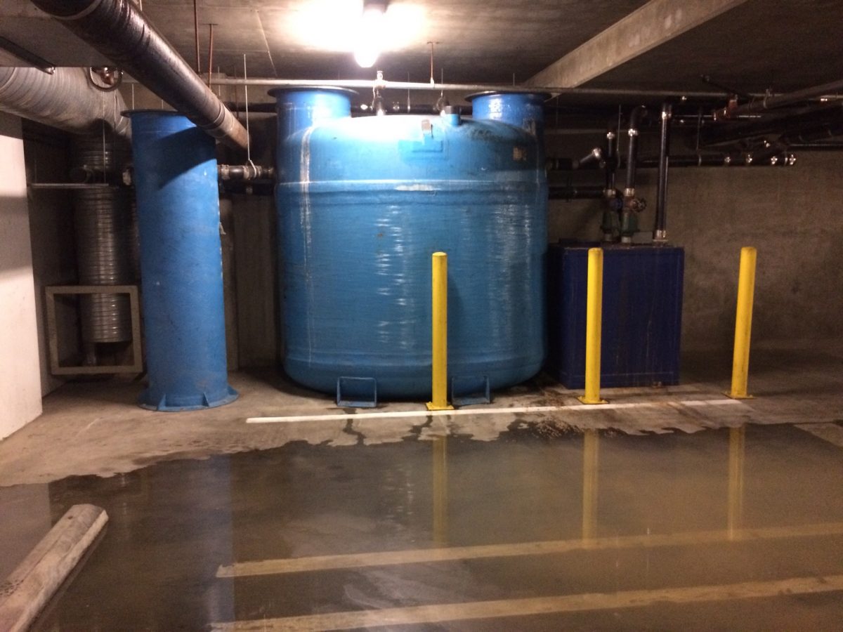 Grease Trap Under Parking Garage