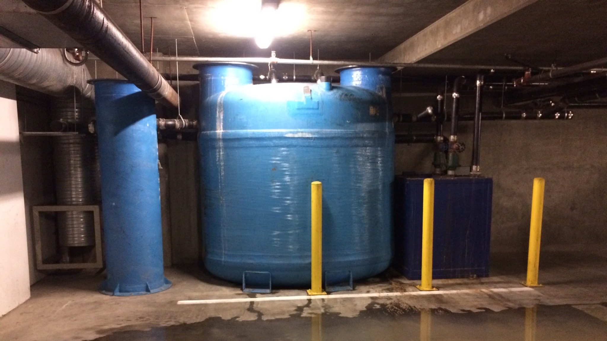 Grease Trap Under Parking Garage