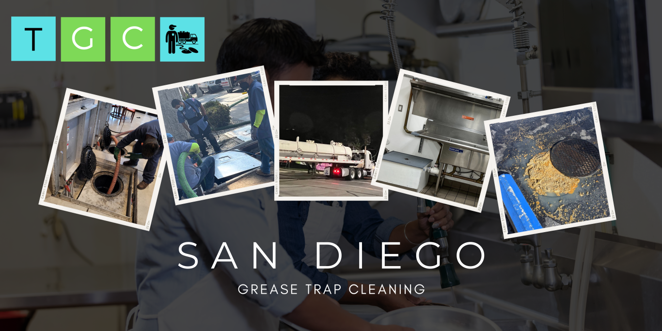 Grease trap pumping service in San Diego California.