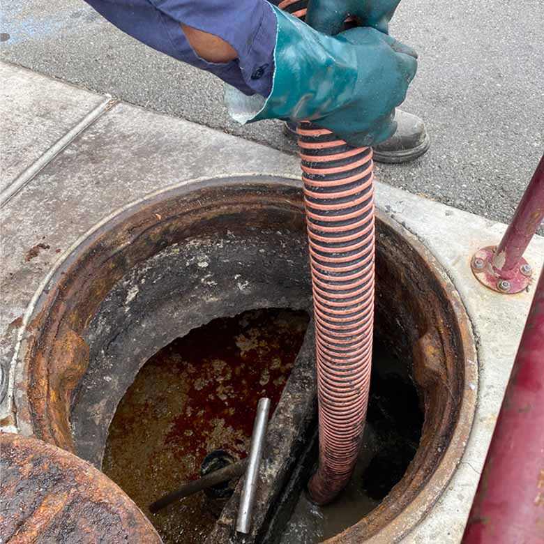 Grease traps and interceptor prevent a large amount of grease waste from going into the sewer system.  Because the device does not trap 100% of FOGS waste, it's still required for the main sewer line to be hydro jetted to clean and remove any film of grease stuck on the walls of the pipe. Hydro jet plumbing is highly recommended for restaurants due to the amount of grease waste that accumulate and eventually causing the pipe to clog.