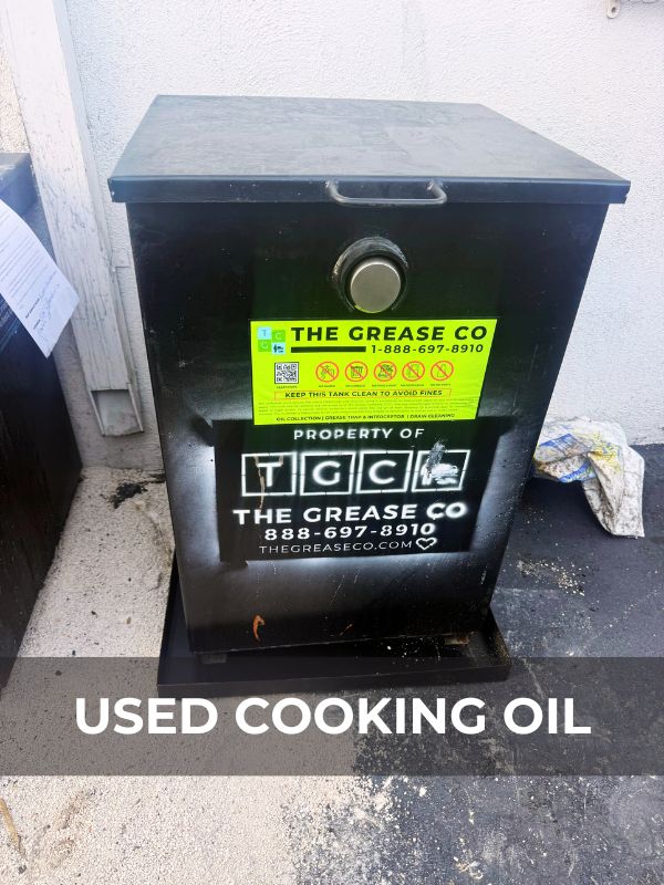 Used Cooking Oil and Grease Recycling.