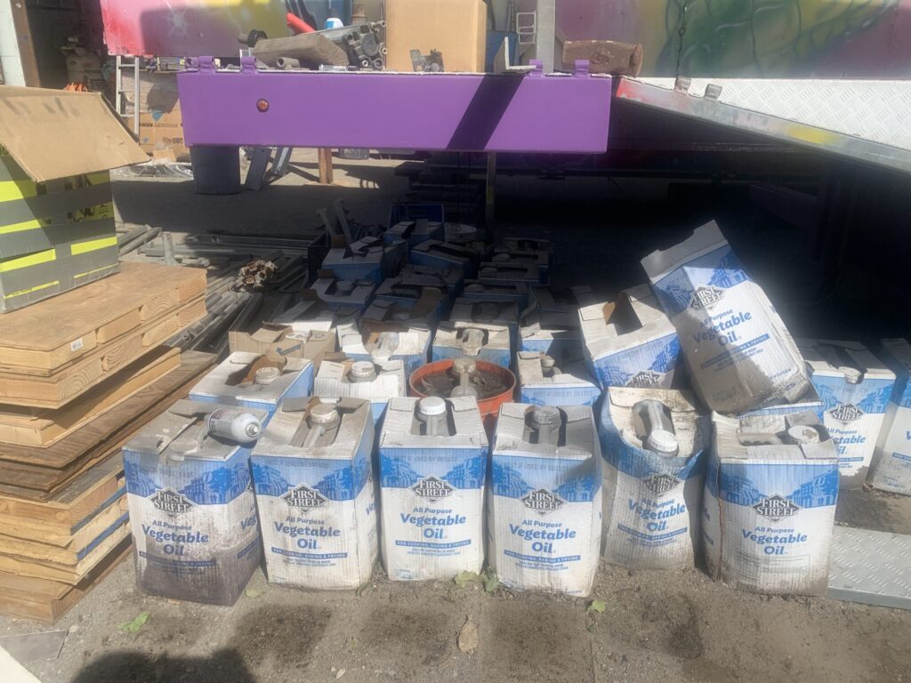 Bulk Expired Food Grade Oil in Commercial Kitchen