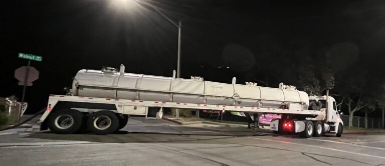 Alt Text: Grease Company truck used for commercial cooking oil recycling pickup