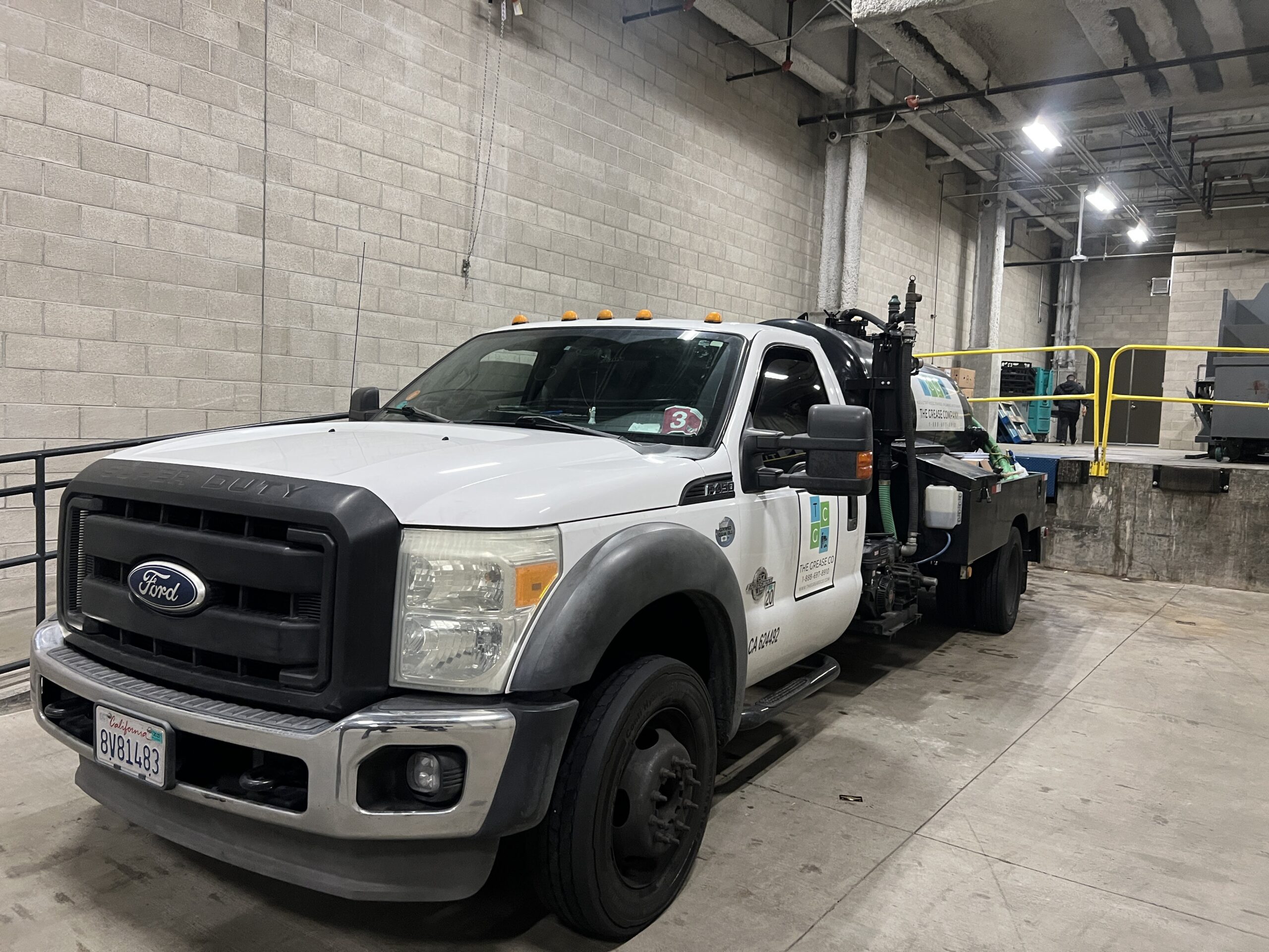 The Grease Company truck for restaurant grease theft prevention